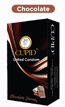 Cupid Chocolate Dotted Condoms